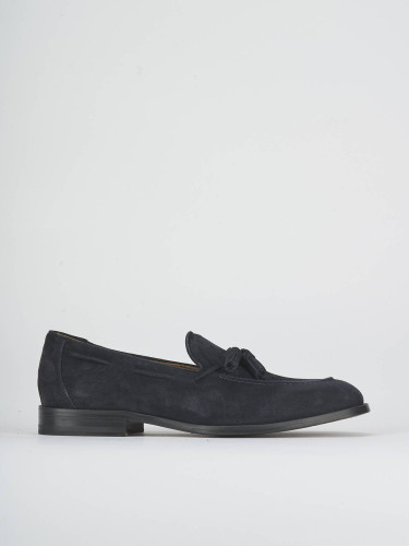 Mocasines azul ante