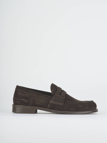 Mocasines marrón oscuro ante