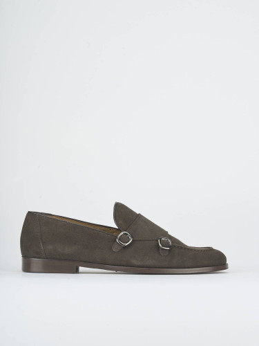 Loafers dark brown suede