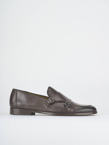 Mocasines marrón oscuro cuero