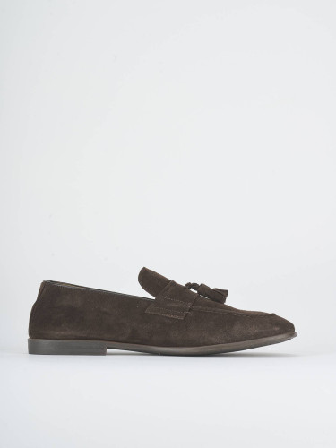Mocasines marrón oscuro ante