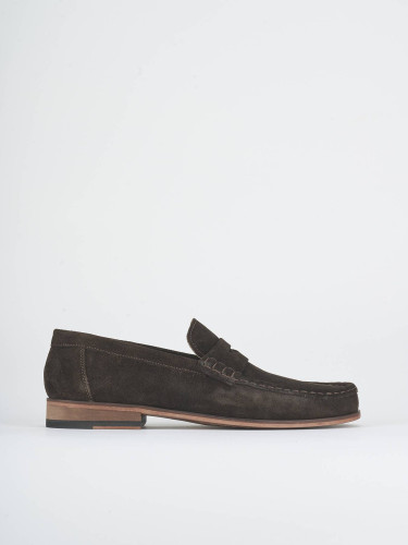 Mocasines marrón oscuro ante