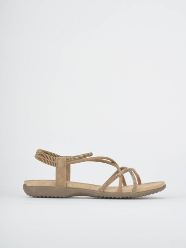 Wedge heels heel 2 cm brown suede