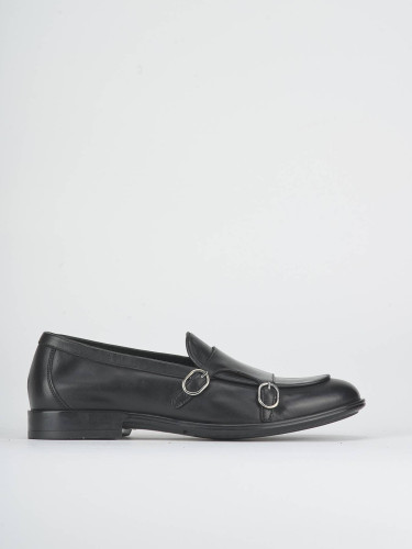 Stringate pelle nero