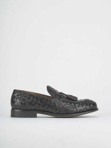 Mocasines marrón oscuro cuero