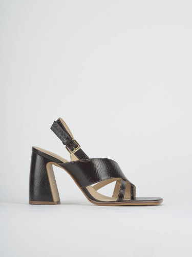 Sandali tacco 9cm pelle testa