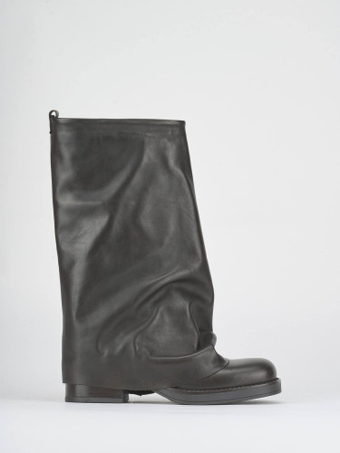 Stivali tacco 4cm pelle testa
