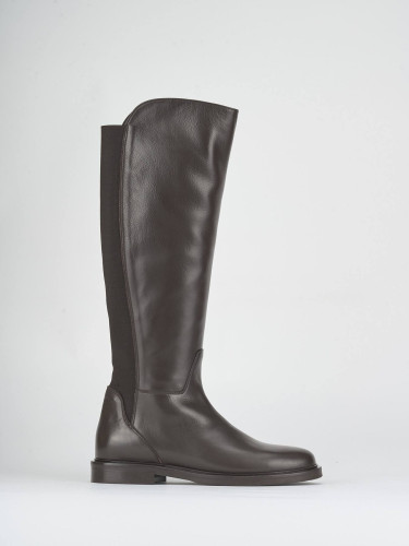 Stivali tacco 2cm pelle testa