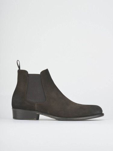 Botines marrón oscuro ante