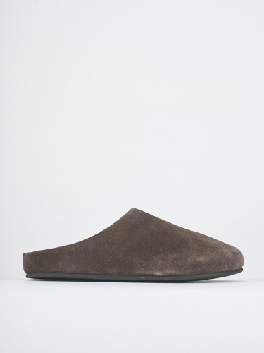 Sabot tacco 1cm camoscio testa