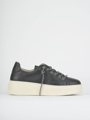Sneakers pelle nero