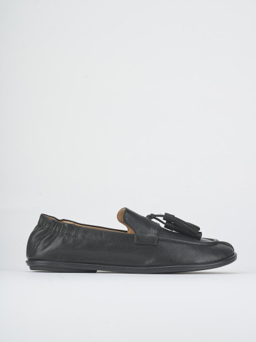 Mocassini tacco 1cm pelle nero