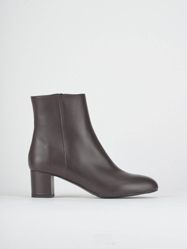 Stivaletti tacco 6cm pelle bordo'