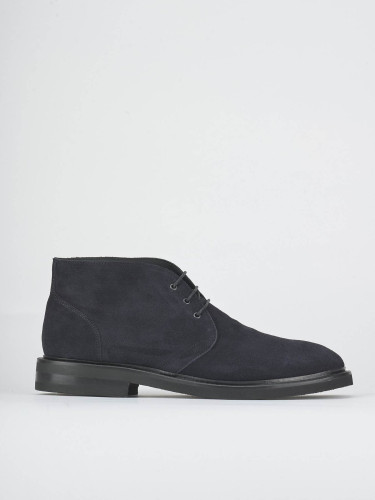 Ankle boots blu suede