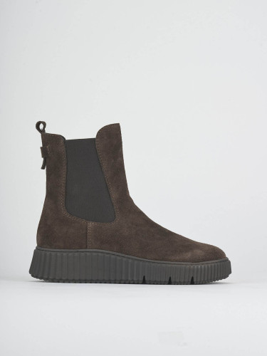 Stivaletti tacco 2cm camoscio testa