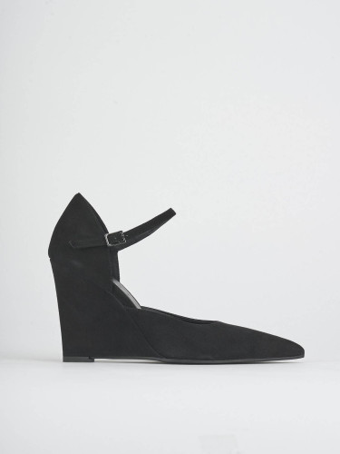Pumps heel 10 cm black suede