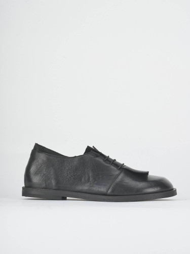 Stringate tacco 1cm pelle nero