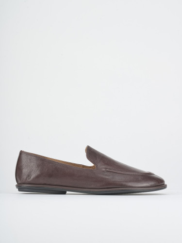 Mocassini tacco 1cm pelle bordo'