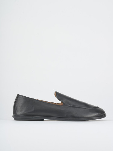 Mocassini tacco 1cm pelle nero