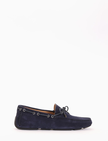 Mocasines azul ante