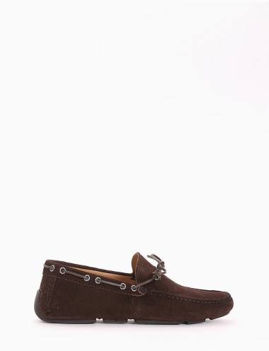 Loafers dark brown chamois