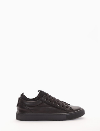 Zapatillas deportivas negro cuero