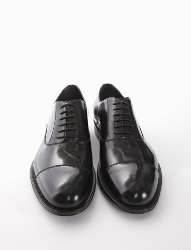 scarpa lacci tacco 2 cm nero