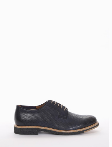 scarpa lacci tacco 2 cm blu