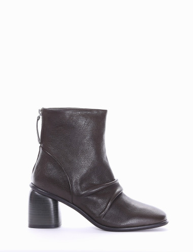 stivaletto tacco 5 cm verde