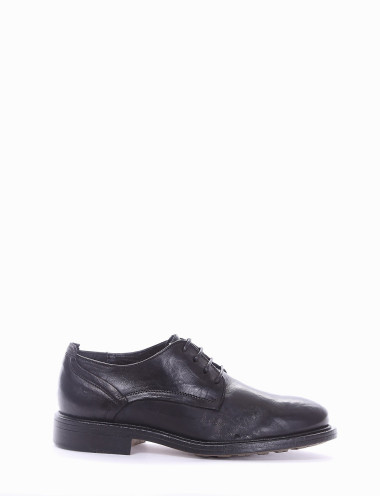 scarpa lacci tacco 2 cm nero