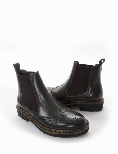 stivaletto tacco 2 cm verde
