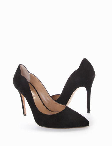 decolte tacco 10 cm nero
