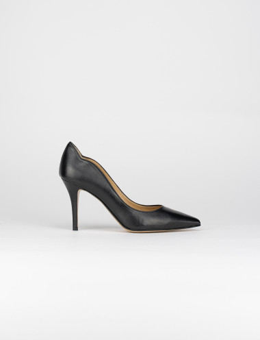 Pumps heel 7 cm black leather