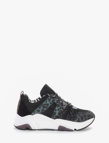 Zapatillas deportivas negro glitter