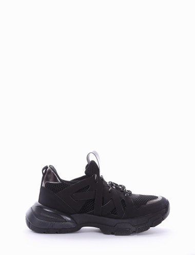 Sneakers black leather