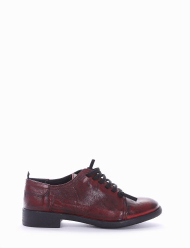 scarpa lacci tacco 2 cm rosso