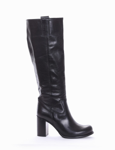 stivale tacco 8 cm nero