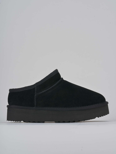 Stivaletti tacco 2cm camoscio nero