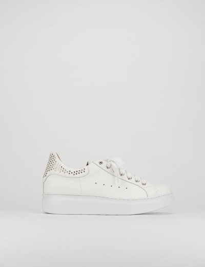 Sneakers pelle bianco