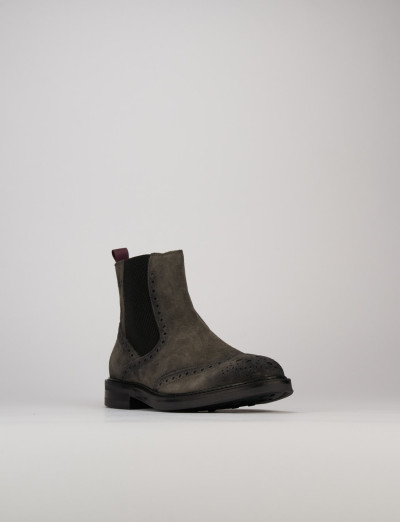 Ankle boots grey chamois