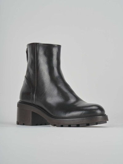 Stivaletti tacco 5cm pelle testa