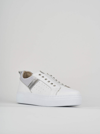 Sneakers pelle bianco