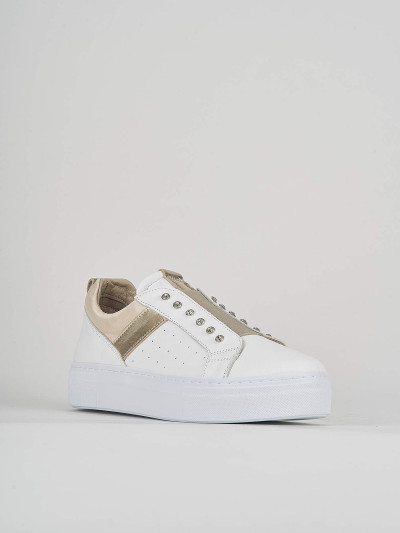 Sneakers pelle bianco