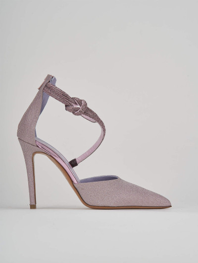 Décolleté e slingback tacco 10cm pelle rosa