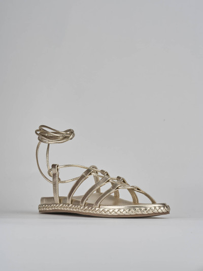 Sandali pelle oro