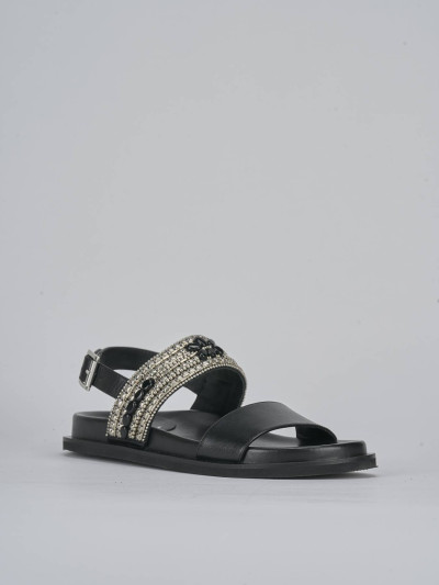 Sandali pelle nero