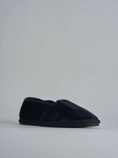 Mocassini velluto blu