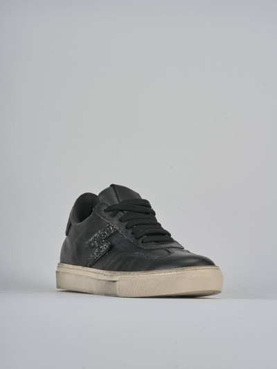 Sneakers pelle nero