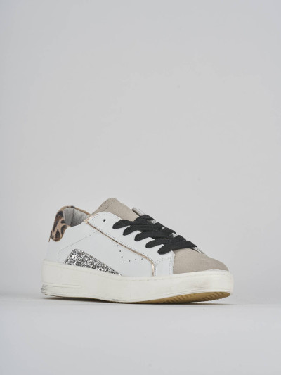 Sneakers pelle bianco