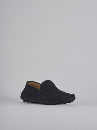 Mocassini camoscio blu